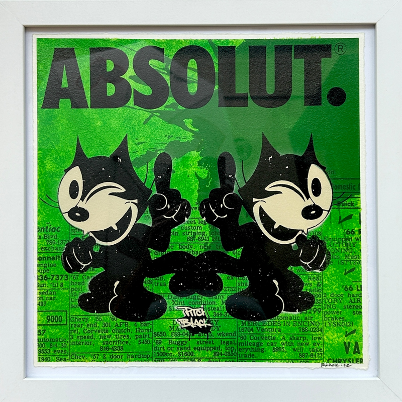 Pitch Black - Absolut. (Green), 2025 (Painting) - Ethos Arts Inc.