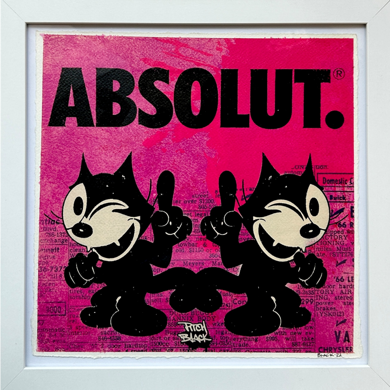 Pitch Black - Absolut. (Pink), 2025 (Painting) - Ethos Arts Inc.