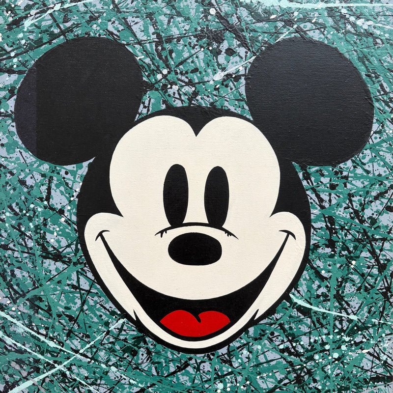 Pitch Black - Action Mouse (Green), 2025 (Painting) - Ethos Arts Inc.