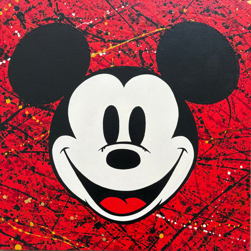 Pitch Black - Action Mouse (Red), 2025 (Painting) - Ethos Arts Inc.