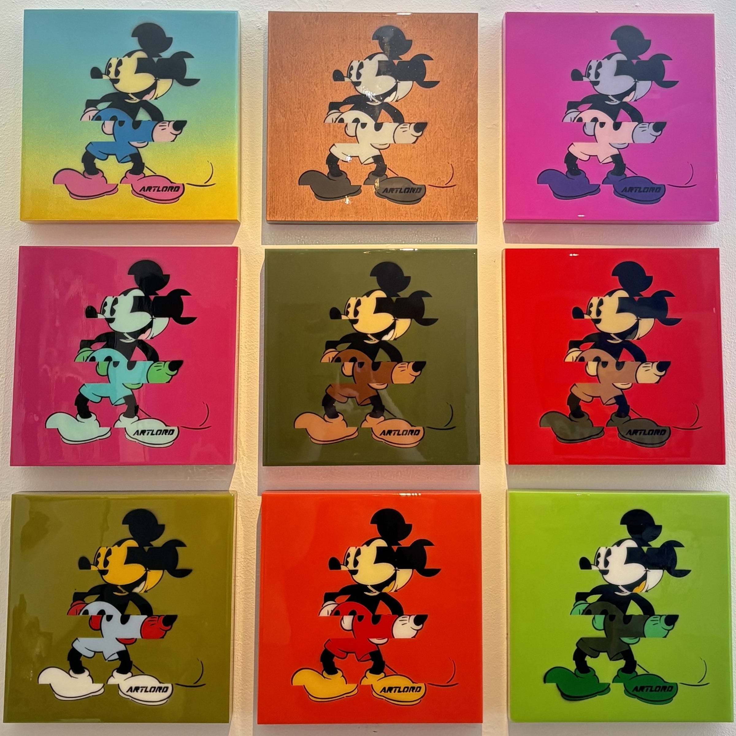 Artlord - Glitch Mickey, 2025 (Painting) - Ethos Arts Inc.