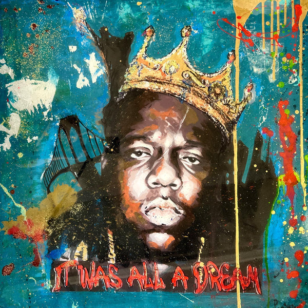 Luciana Caporaso - BIGGIE - IT WAS ALL A DREAM, 2023 (Painting) - Ethos Arts Inc.
