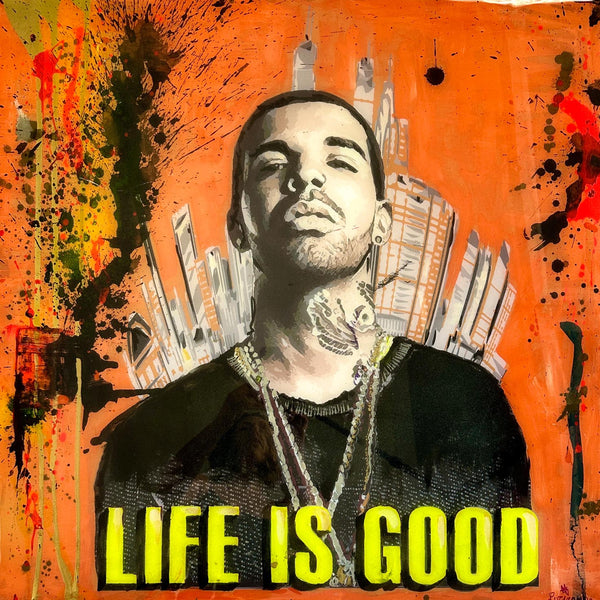 Luciana Caporaso - DRAKE - LIFE IS GOOD, 2023 (Painting) - Ethos Arts Inc.