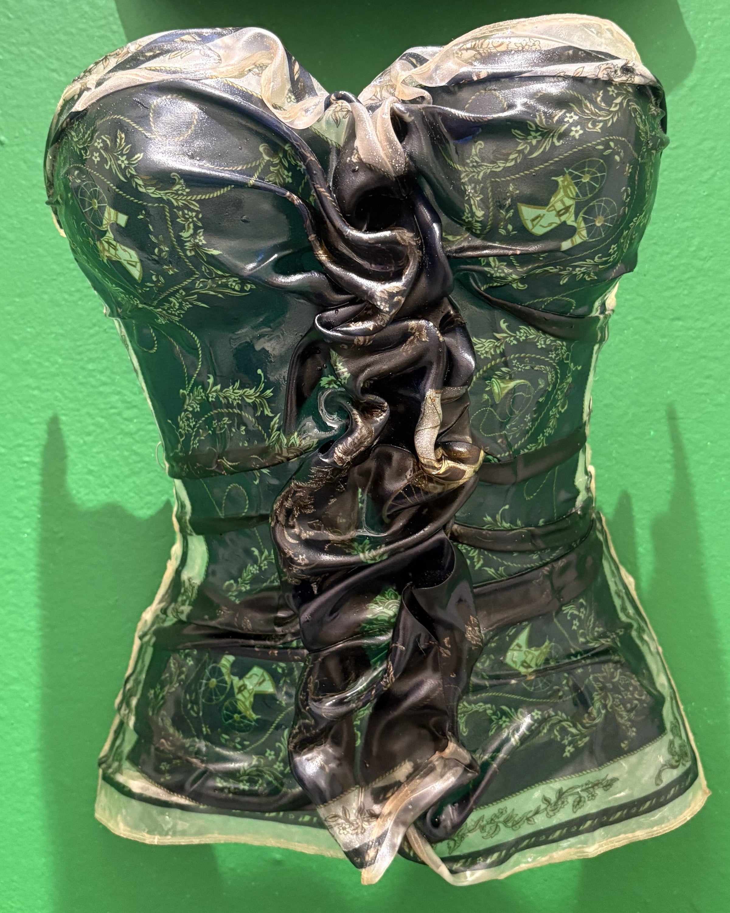 Mercedes Brunelli - Green Corset, 2025 (Sculpture) - Ethos Arts Inc.
