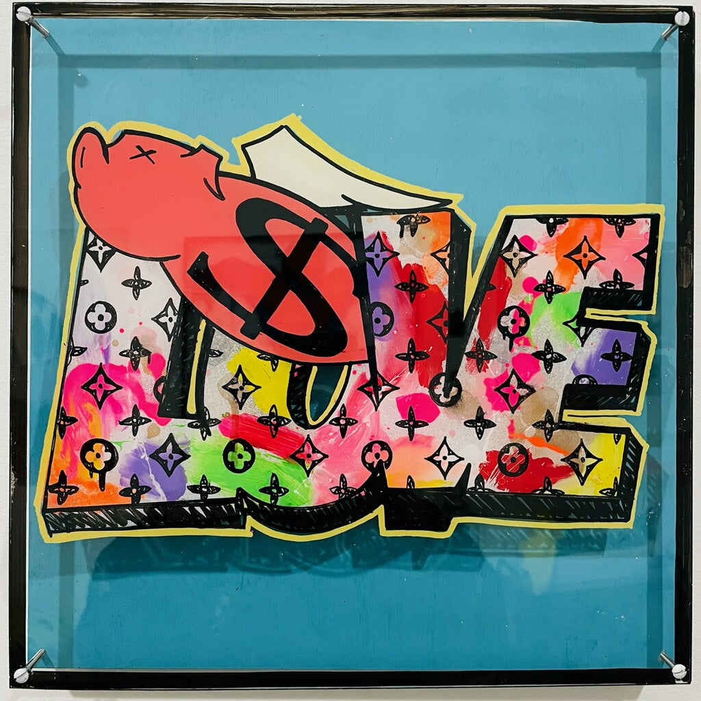 LéCash - Love Me Like Cash, 2023 (Painting) - Ethos Arts Inc.
