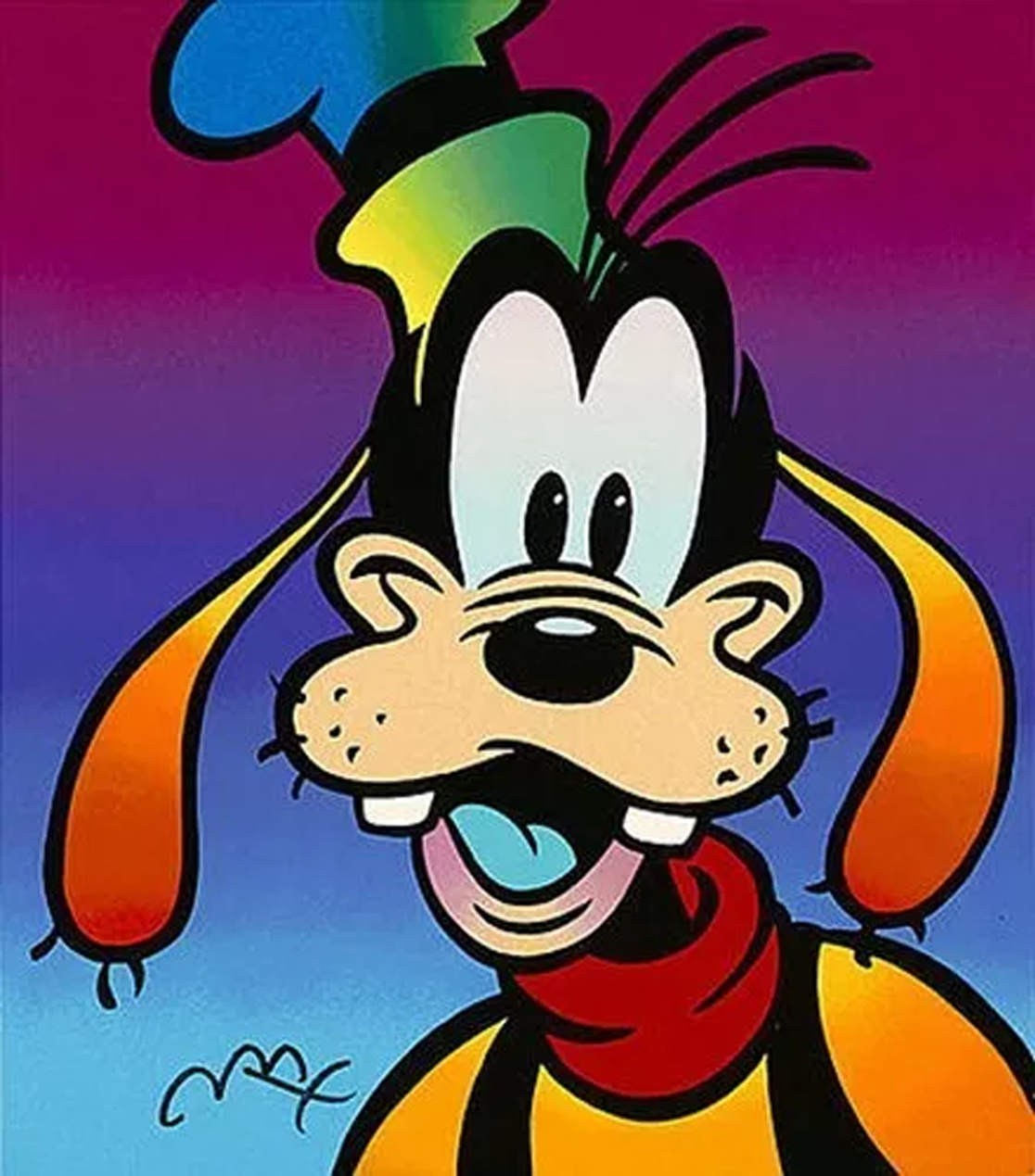 Peter Max - Disney Characters, 1995 (Painting) - Ethos Arts Inc.