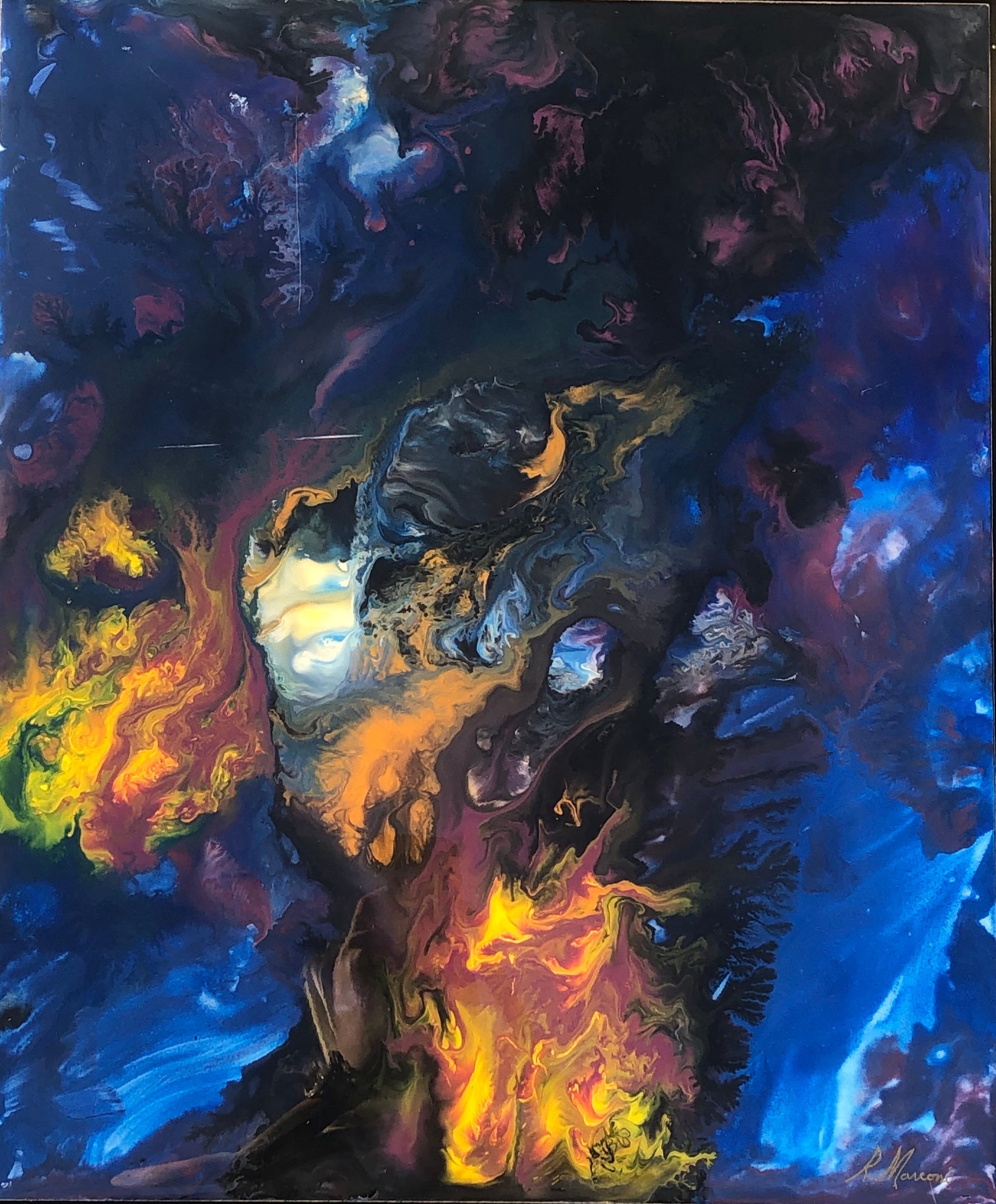 Dick Marconi - Pearl of Wisdom (Painting) - Ethos Arts Inc.