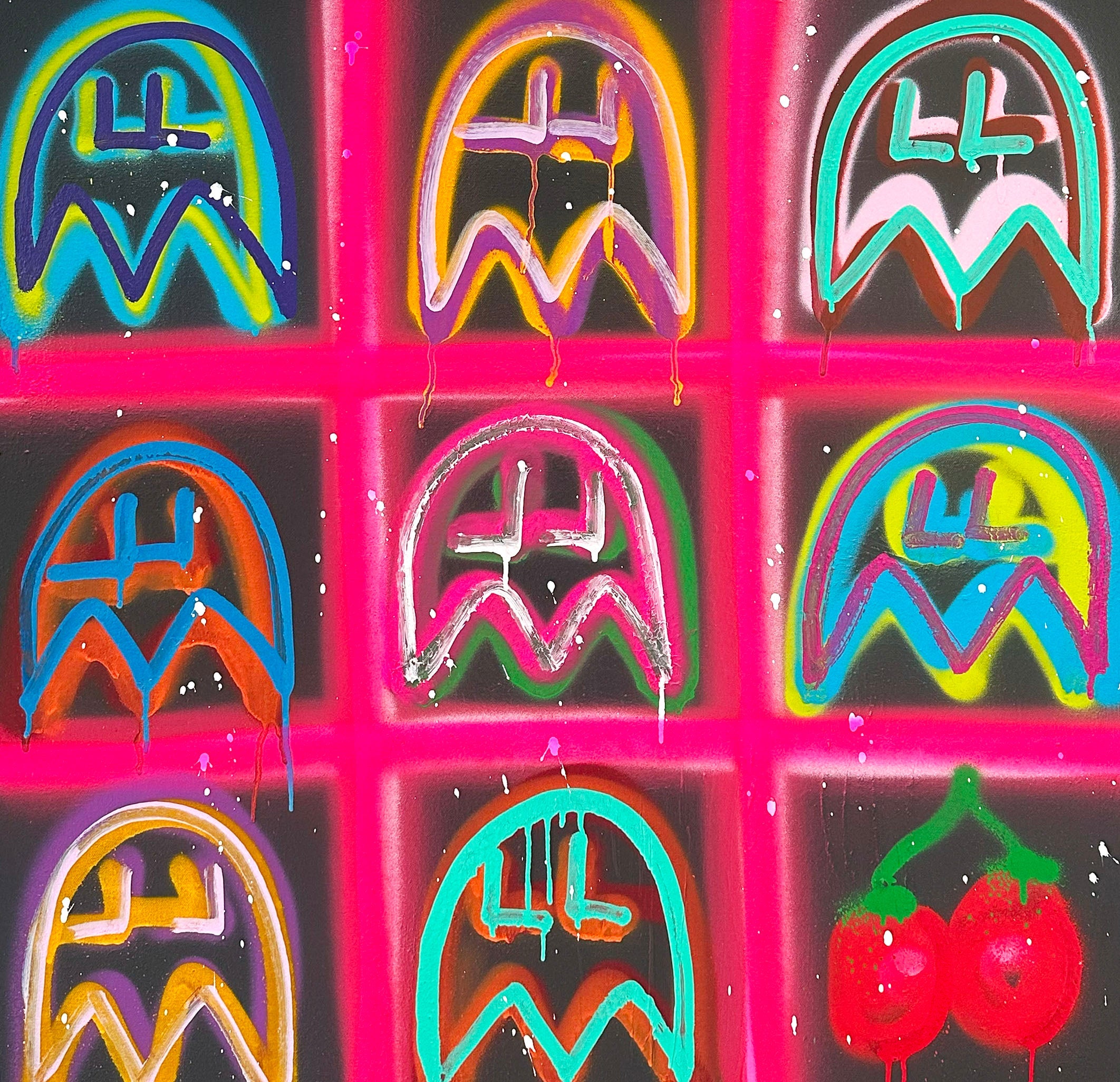 Amber Goldhammer - Points For The Cherry, 2025 (Painting) - Ethos Arts Inc.