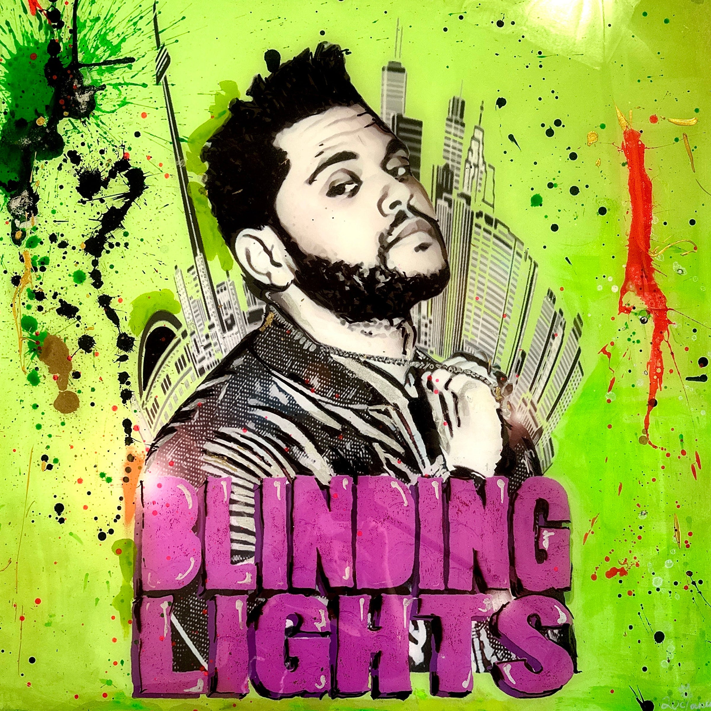 Luciana Caporaso - Blinding Lights, 2023 (Painting) - Ethos Arts Inc.