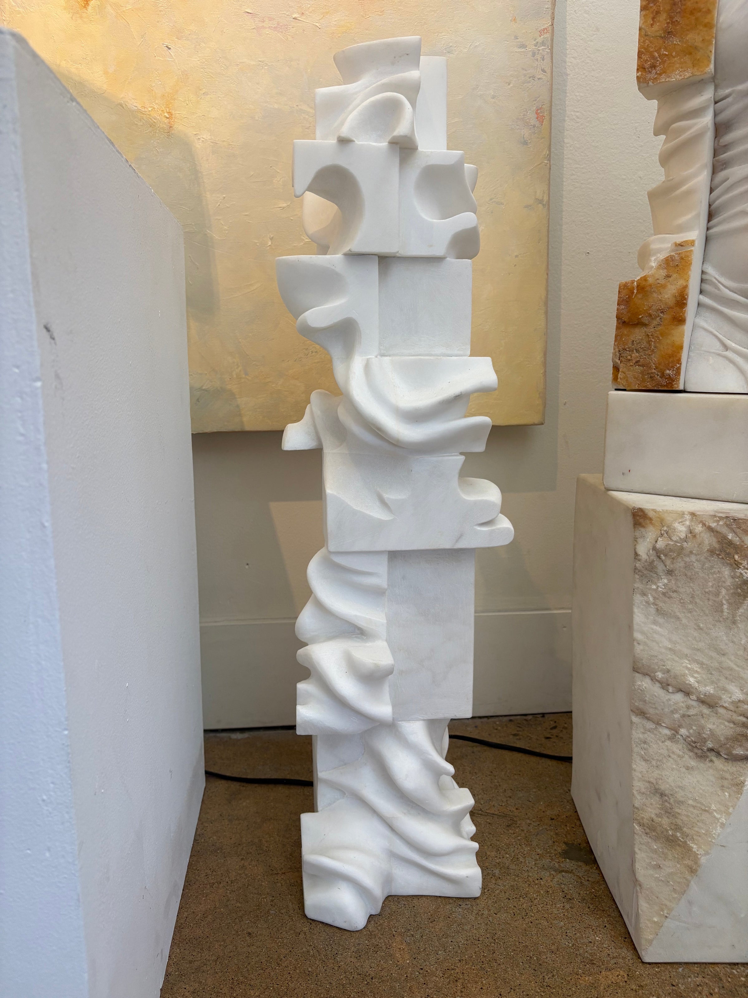 Marton Varo - Vertical Cubes (sculpture) - Ethos Arts Inc.