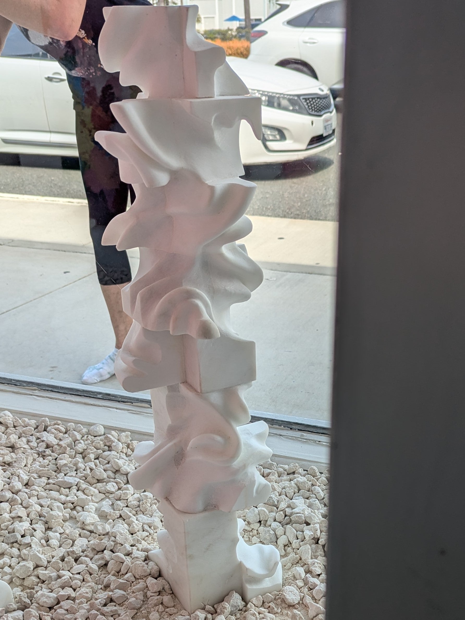 Marton Varo - Vertical Cubes (sculpture) - Ethos Arts Inc.