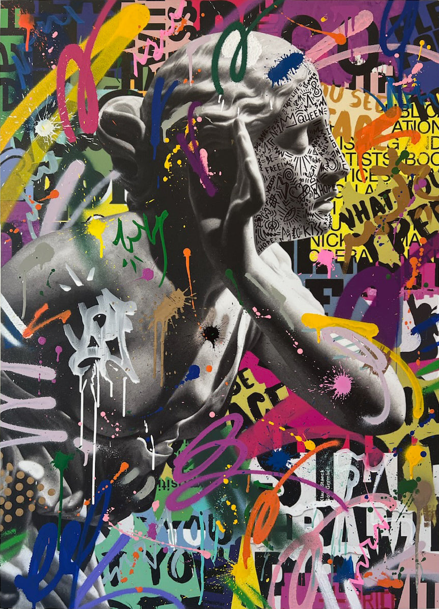 RS Artist - IM LISTENING, 2024 (Painting) - Ethos Arts Inc.