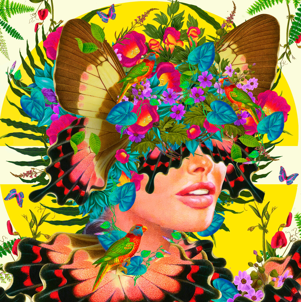 David Krovblit - Flower Brain Perceptions ll (Painting) - Ethos Arts Inc.