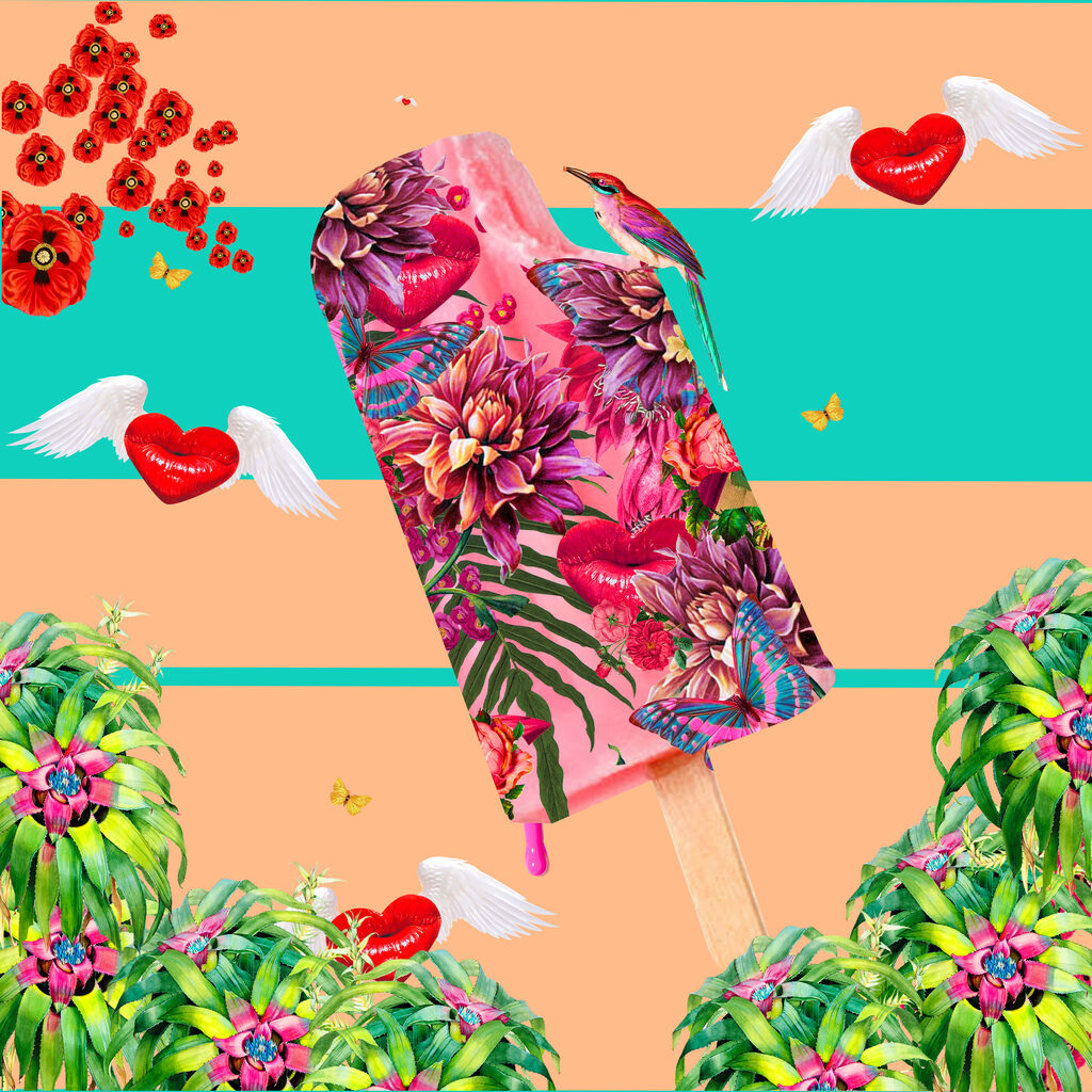 David Krovblit - Peach Popsicle (Painting) - Ethos Arts Inc.