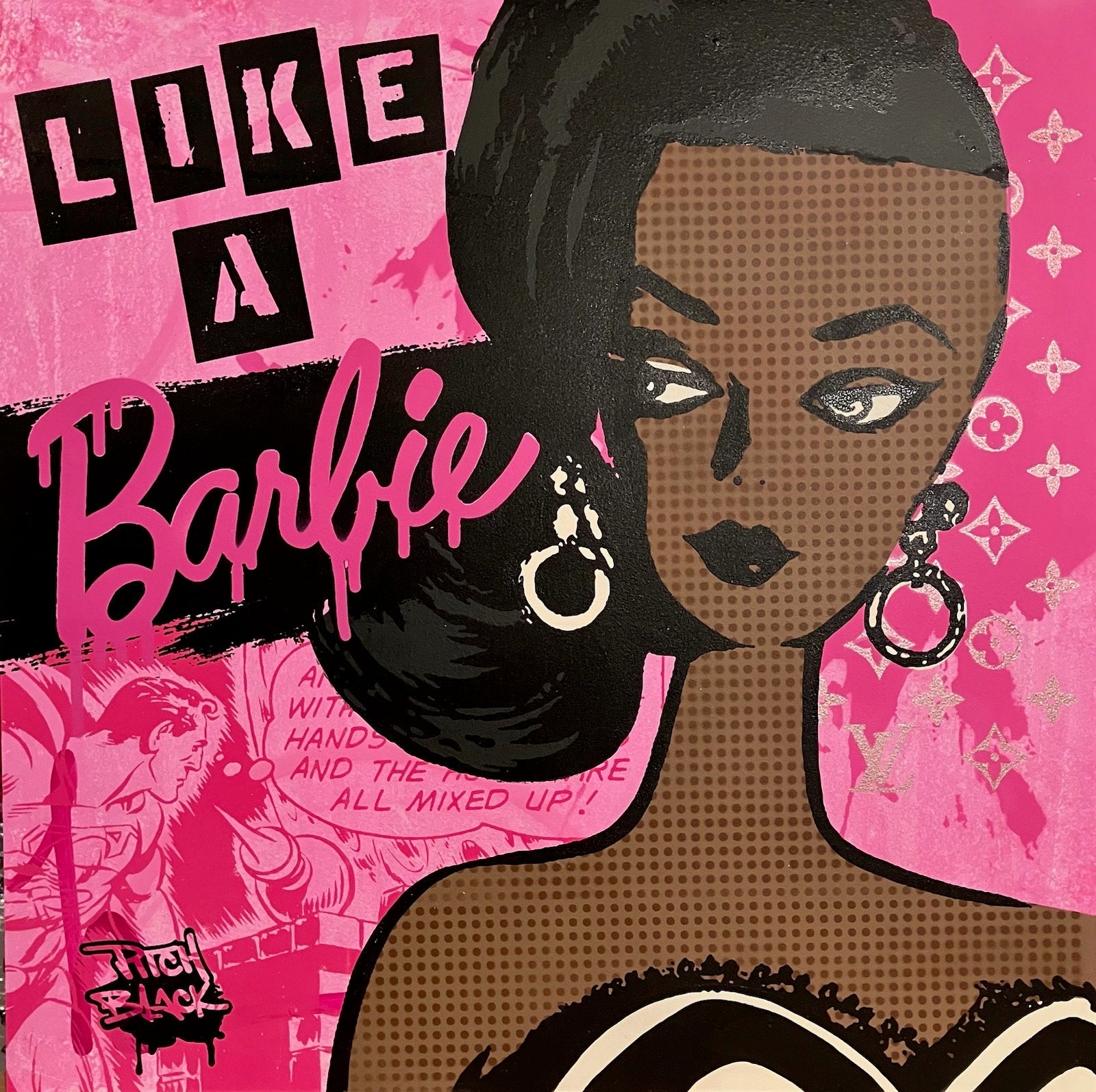 Pitch Black - Like A Barbie (Painting) - Ethos Arts Inc.