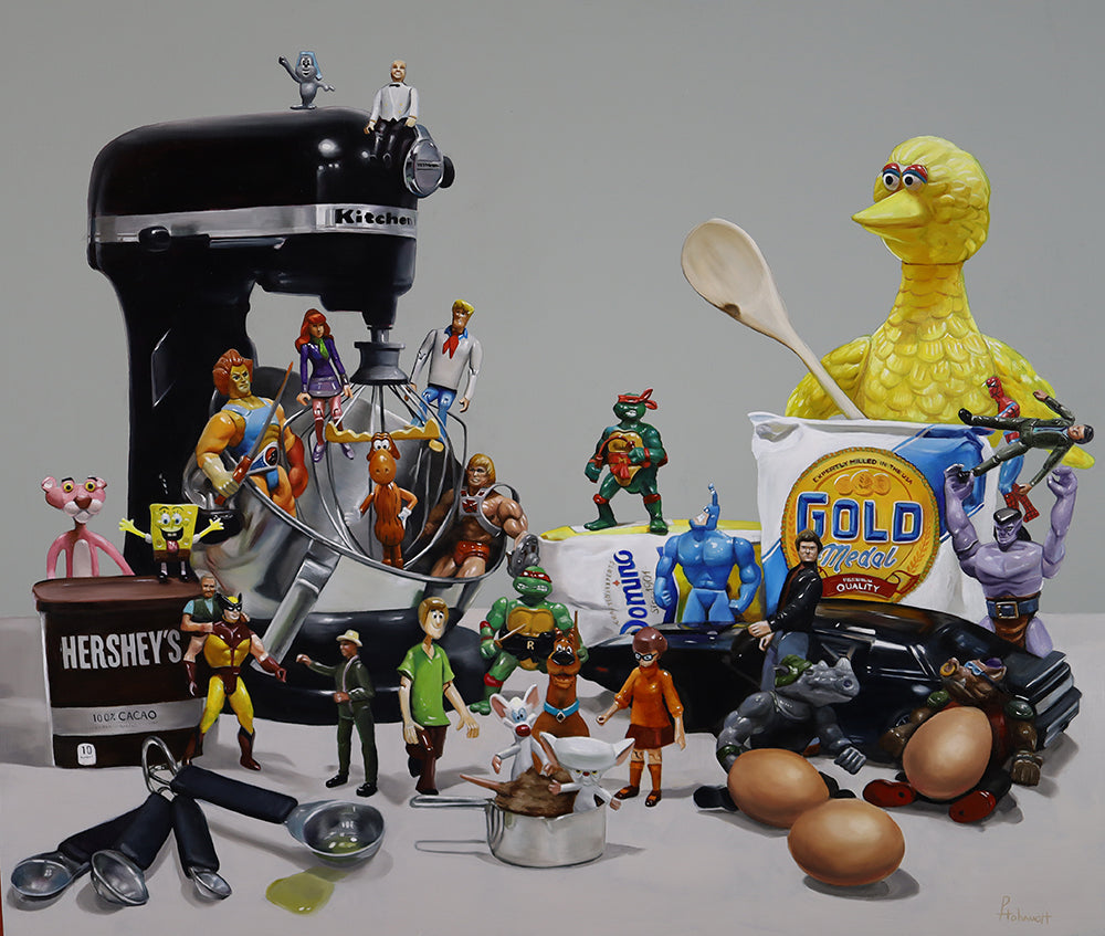 Pat Hobaugh - After School Shenanigans, 2025 (Painting) - Ethos Arts Inc.