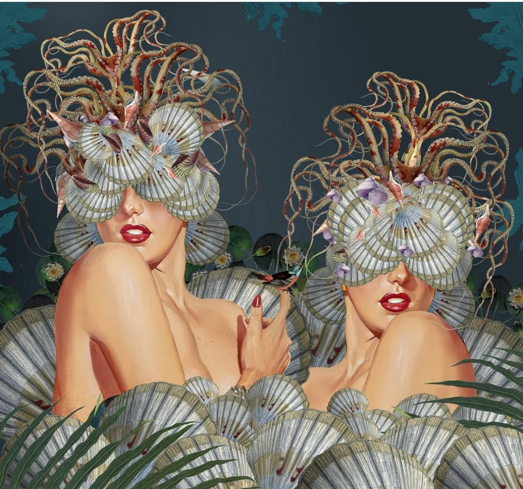 David Krovblit - Sirens - Twins, 2024 (Painting) - Ethos Arts Inc.