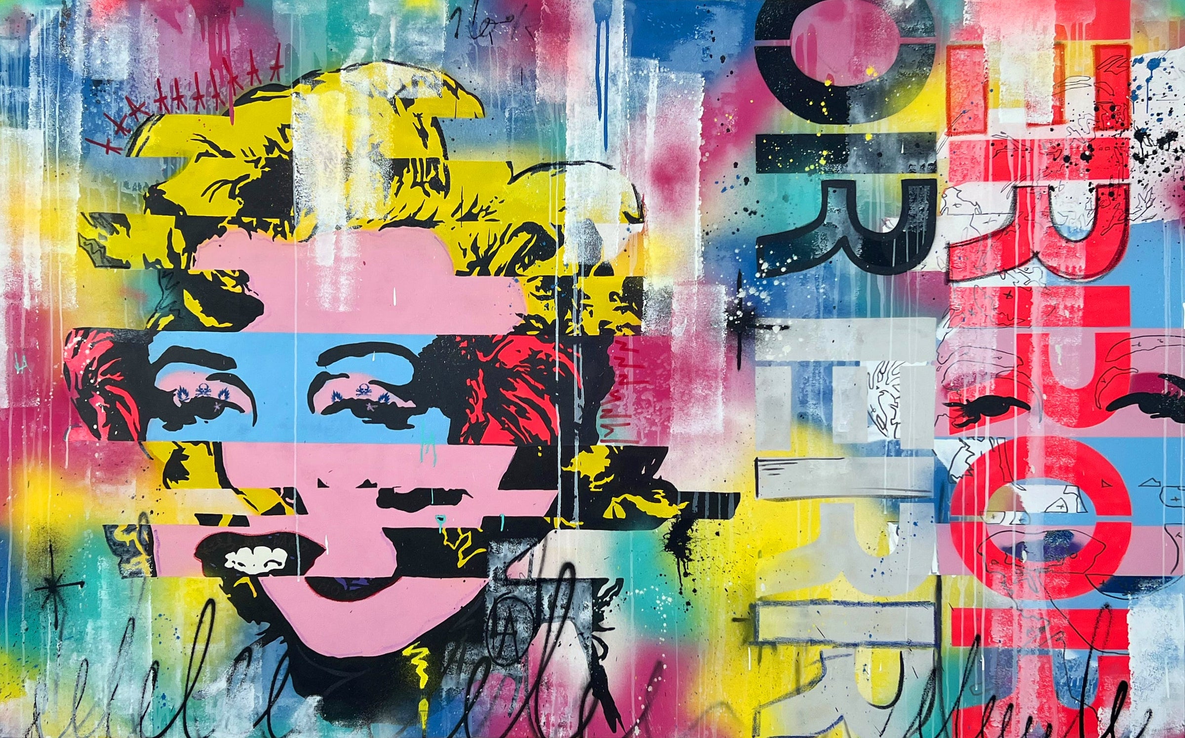 Artlord - Glitch Marilyn Error, 2024 () - Ethos Arts Inc.