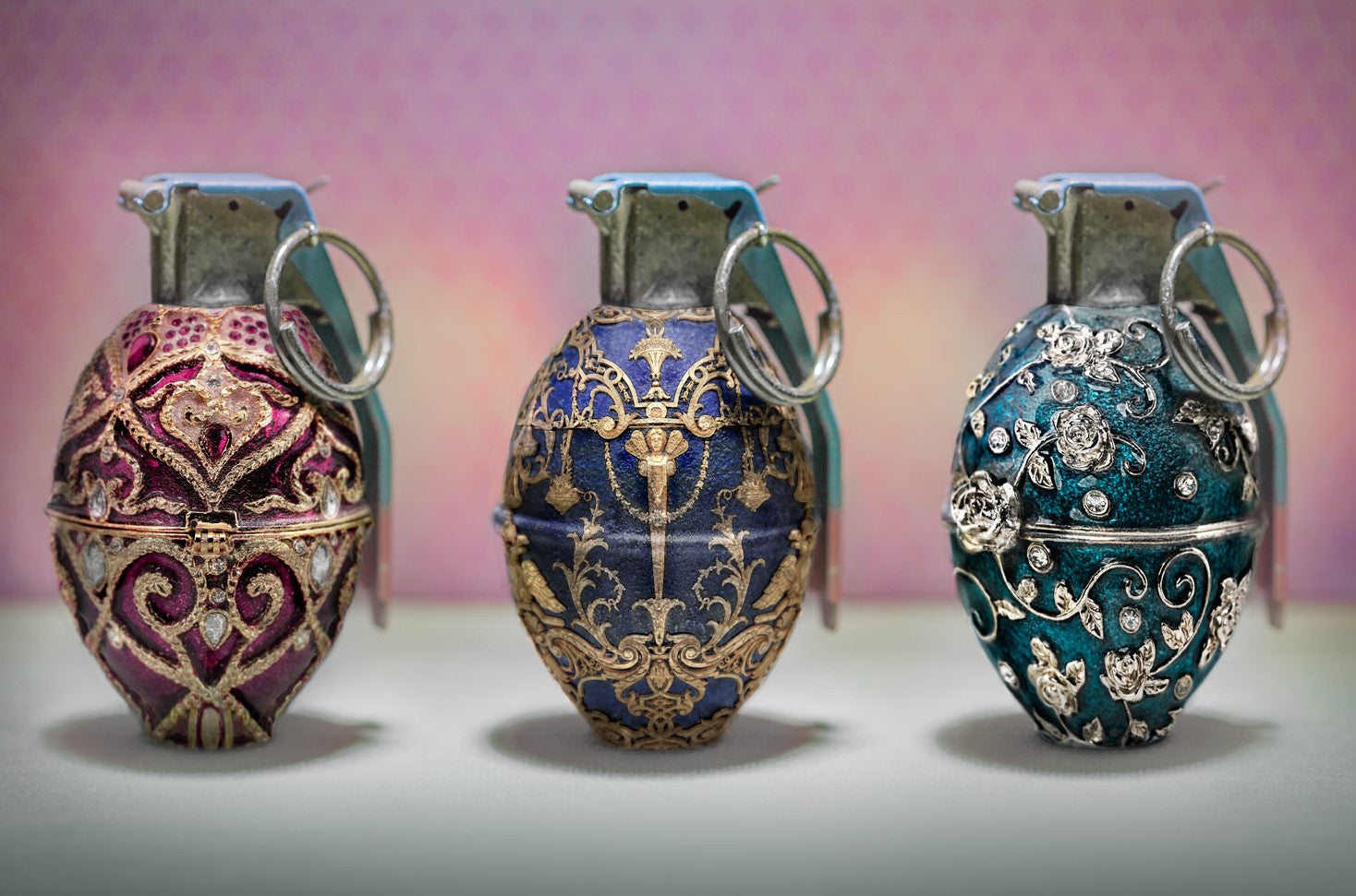 David Krovblit - Faberge Grenades Trio (Photography Print) - Ethos Arts Inc.