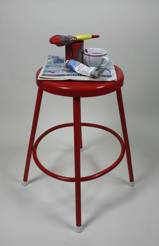 Kevork Cholakian - Red Stool, 2012 (Stool) - Ethos Arts Inc.