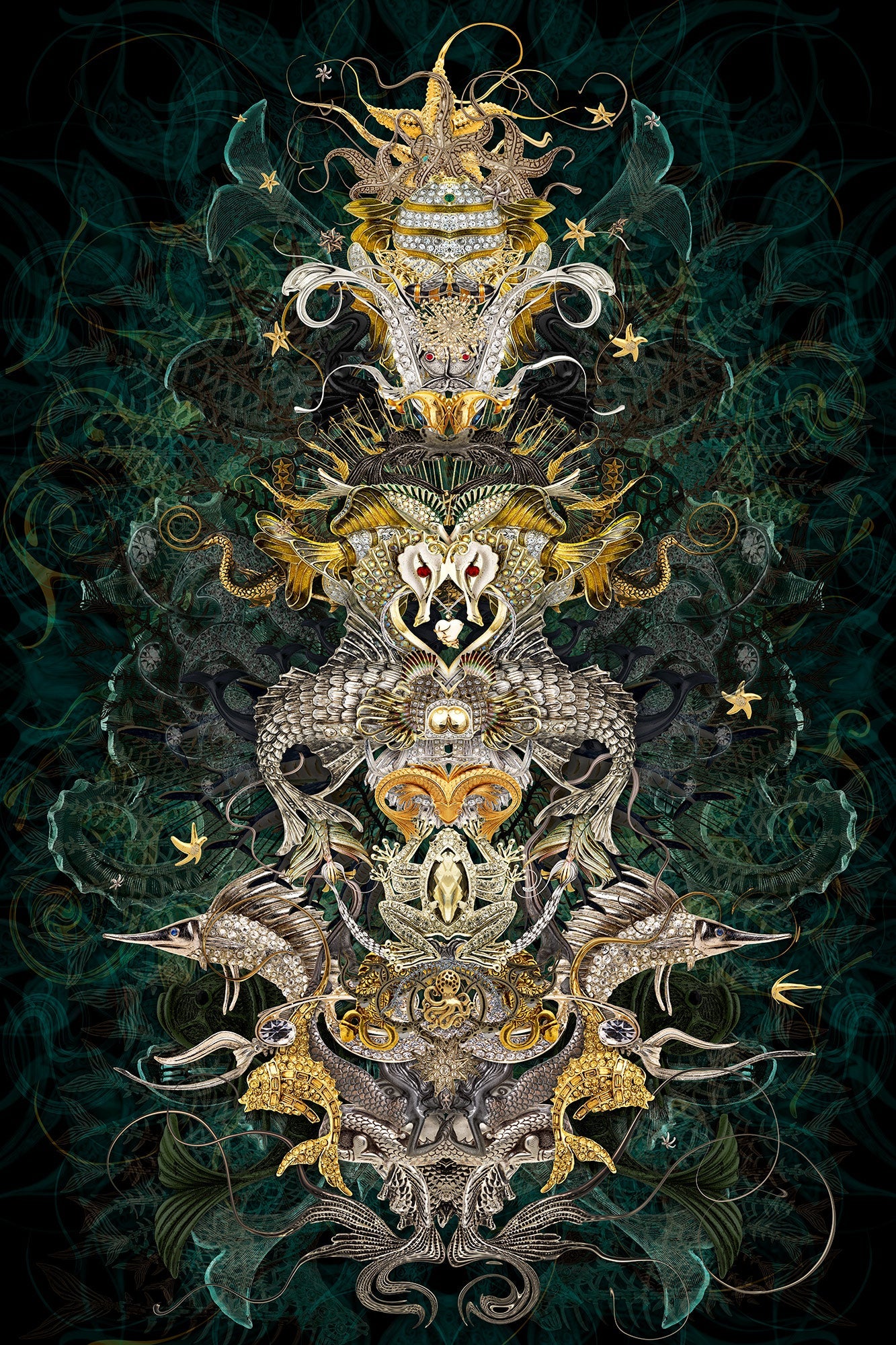 JT Burke - Beautiful Things that Swim in the Sea (Digital Print) - Ethos Arts Inc.