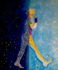 Orlando Agudelo-Botero- CRECIMIENTO (Growth) - Diptych (Painting) - Ethos Arts Inc.