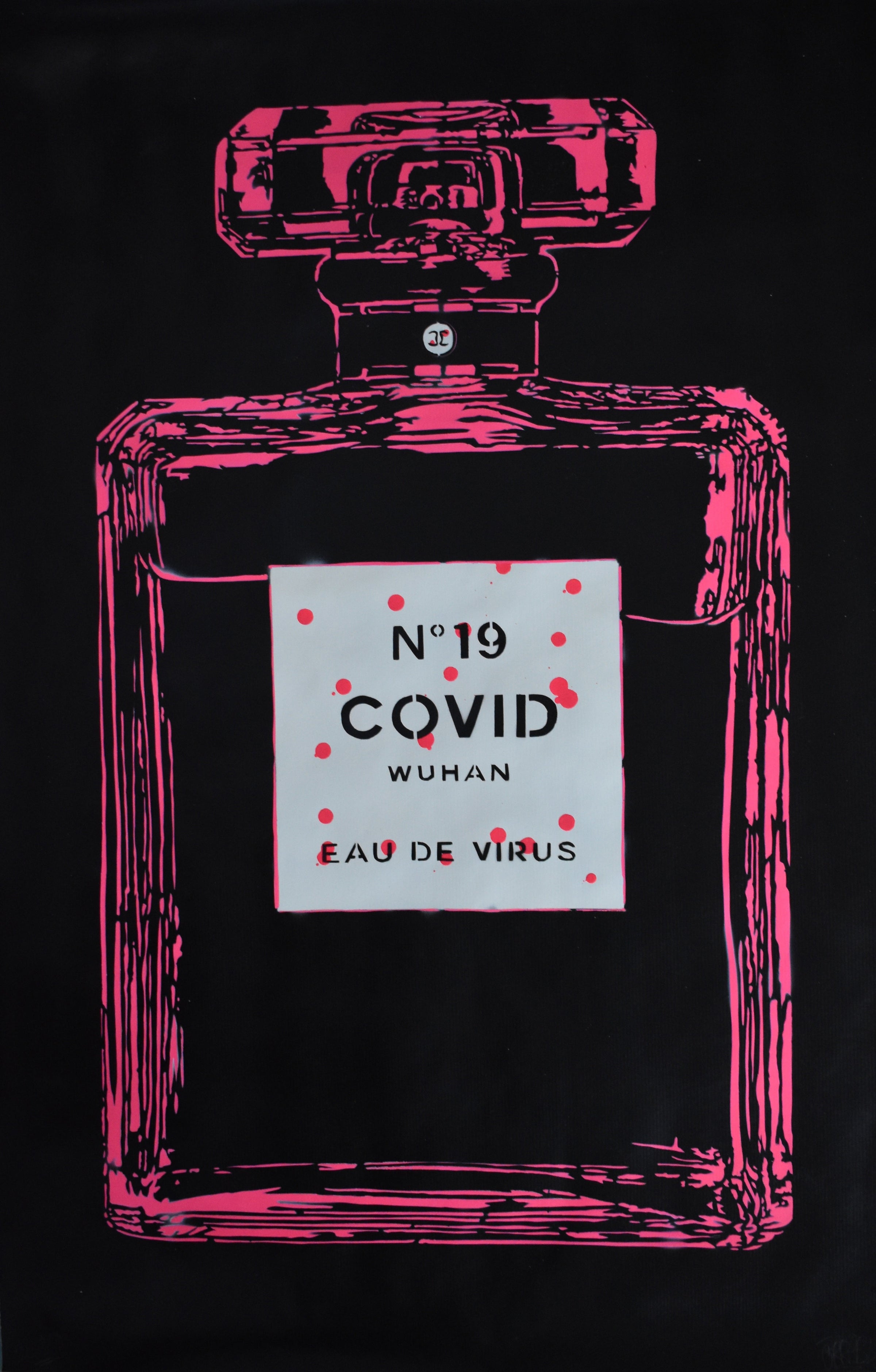 Orrible- Eau de Virus (Pink Splatter on Black) () - Ethos Arts Inc.