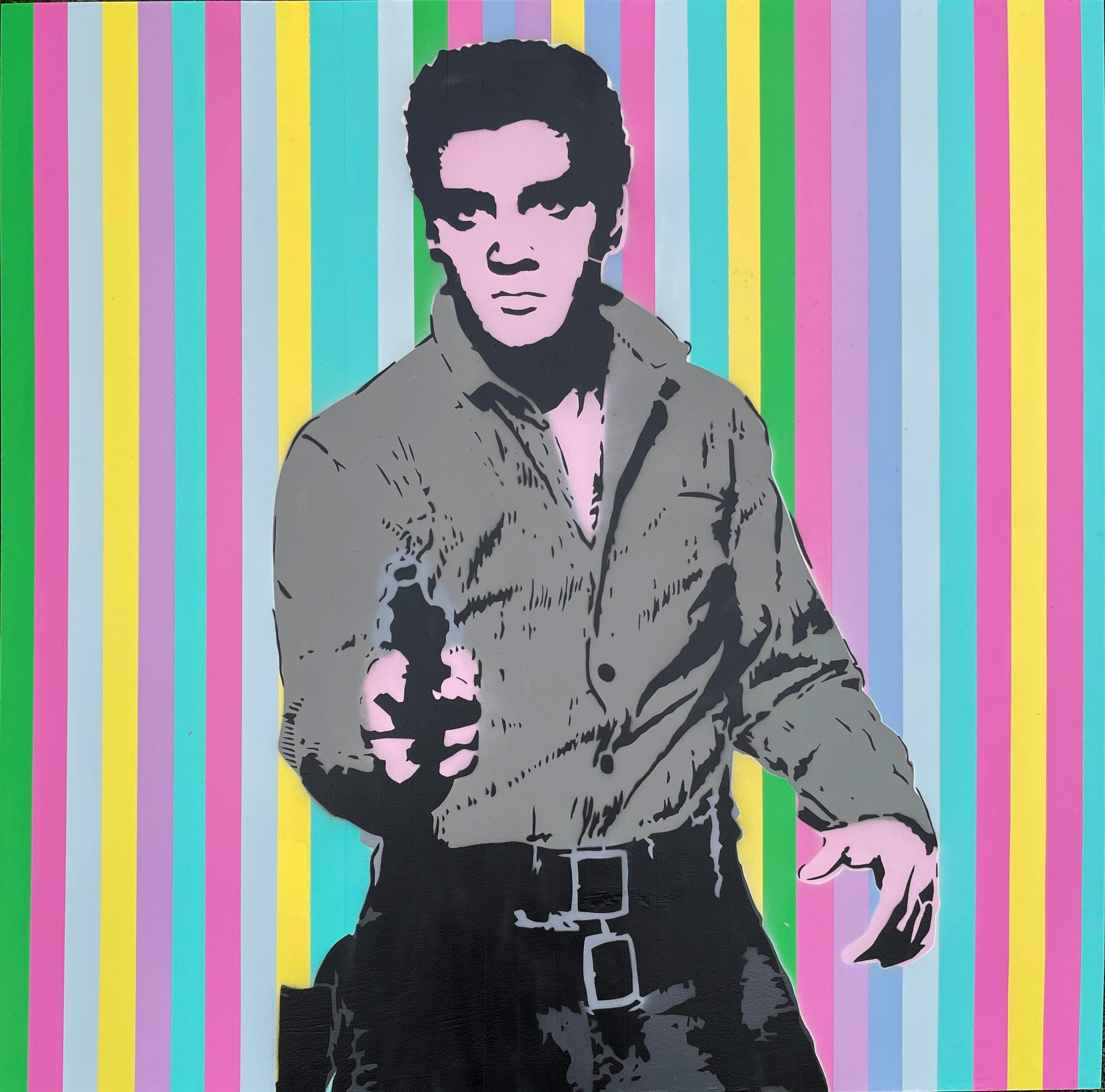 Artlord - Bang with Stripes (Painting) - Ethos Arts Inc.