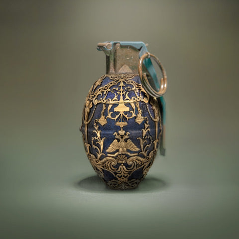 David Krovblit - Faberge Grenade (Blue) (Photography Print) - Ethos Arts Inc.
