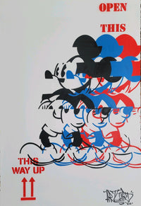 Artlord- Glitch Mickey #1 (Painting) - Ethos Arts Inc.
