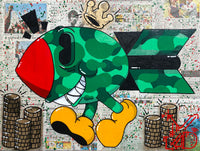 VLAD VANDAMME- BOMBO (Green Camo Edition) (Painting) - Ethos Arts Inc.