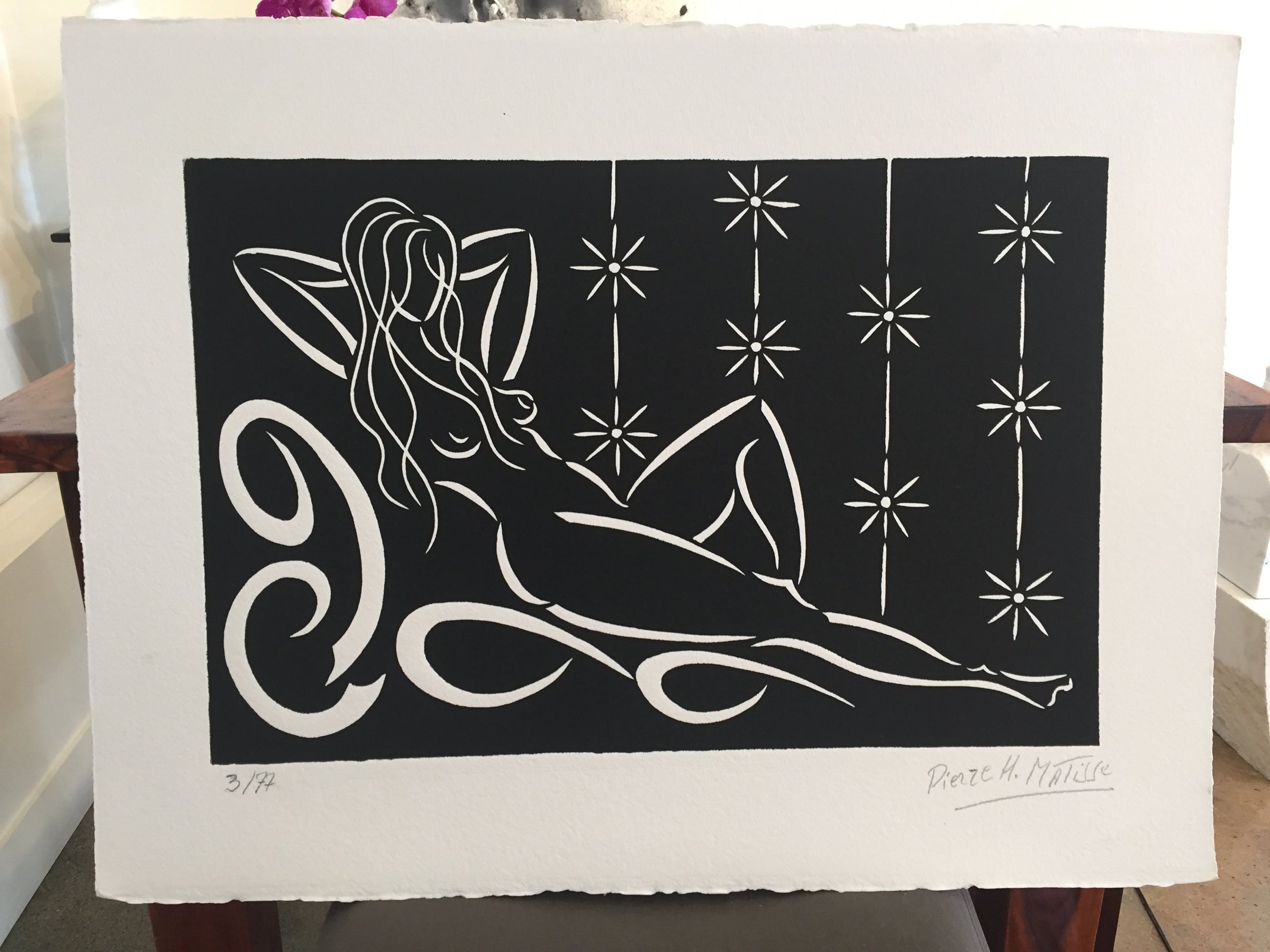 Pierre Henri Matisse - Reclining Nude (Painting) - Ethos Arts Inc.