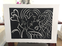 Pierre Henri Matisse - The Kiss (Painting) - Ethos Arts Inc.