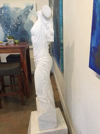Marton Varo - Draped Woman (sculpture) - Ethos Arts Inc.
