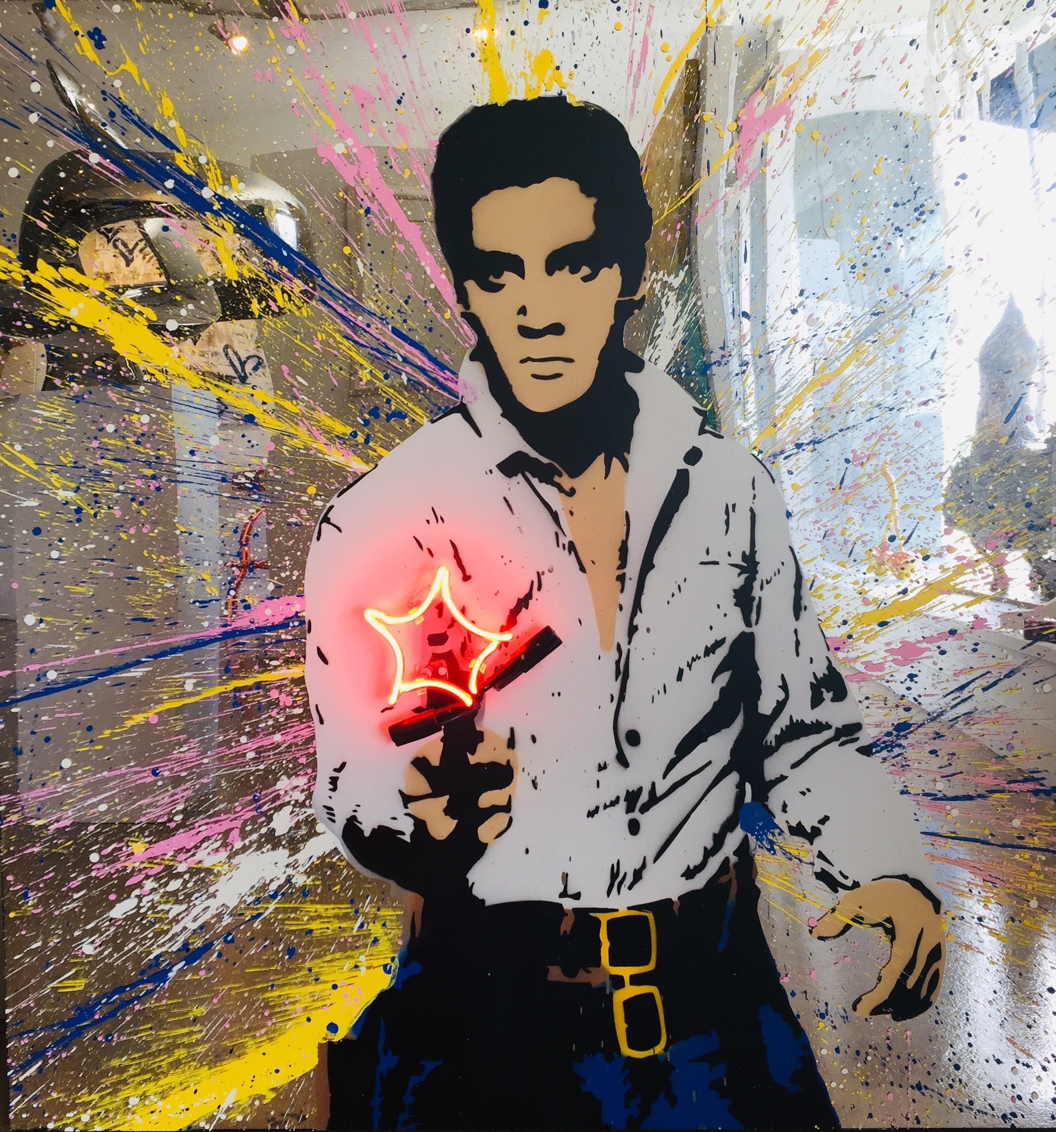 Artlord - Bang Silver (Painting) - Ethos Arts Inc.