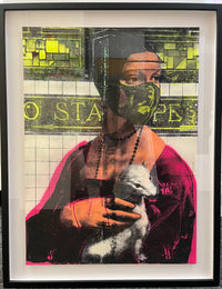 Russian Doll  -  Lady with Ermine in Quarantine (Painting) - Ethos Arts Inc.