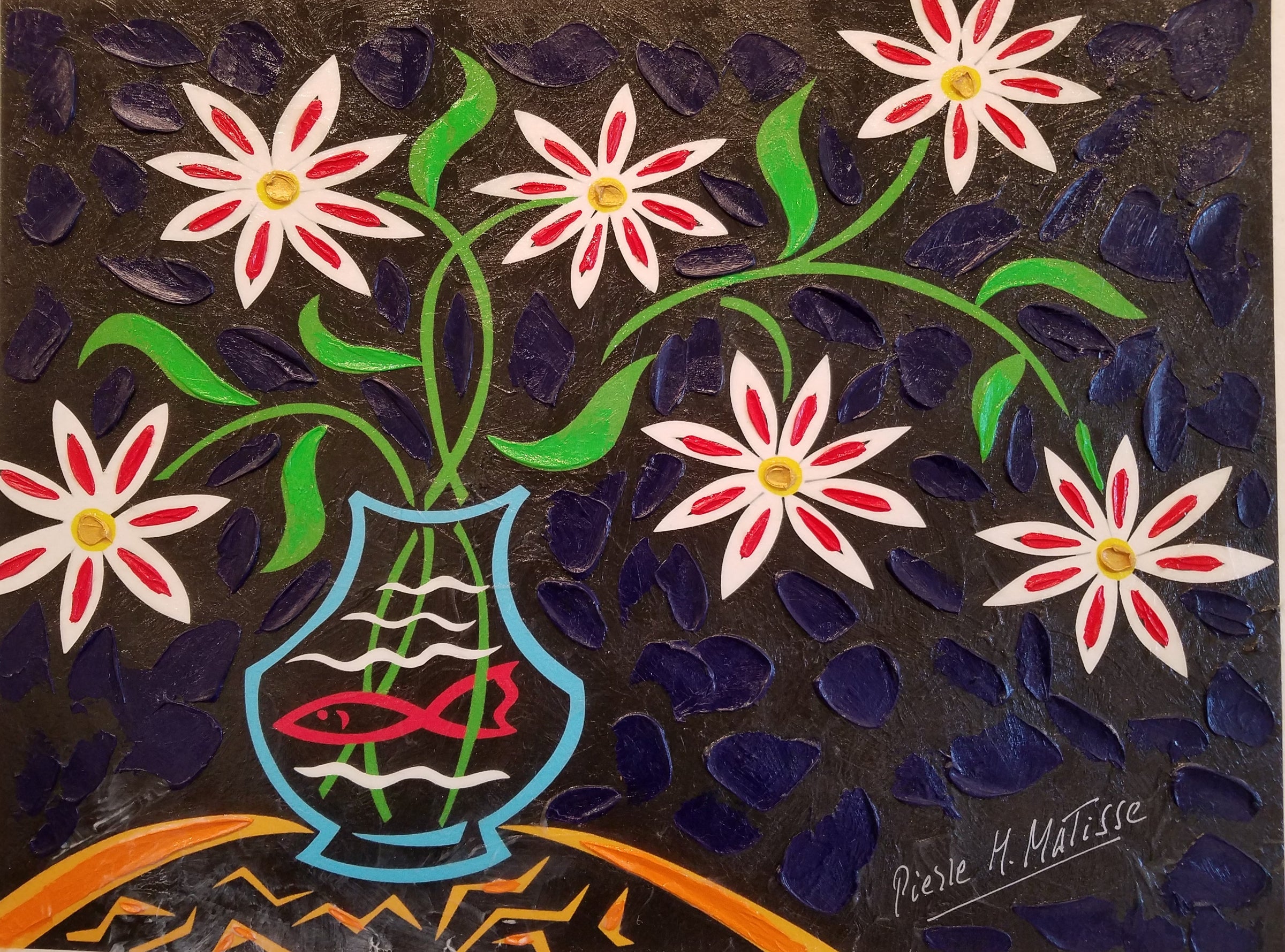 Pierre Henri Matisse- Les Fleurs de Napoleon I (Painting) - Ethos Arts Inc.