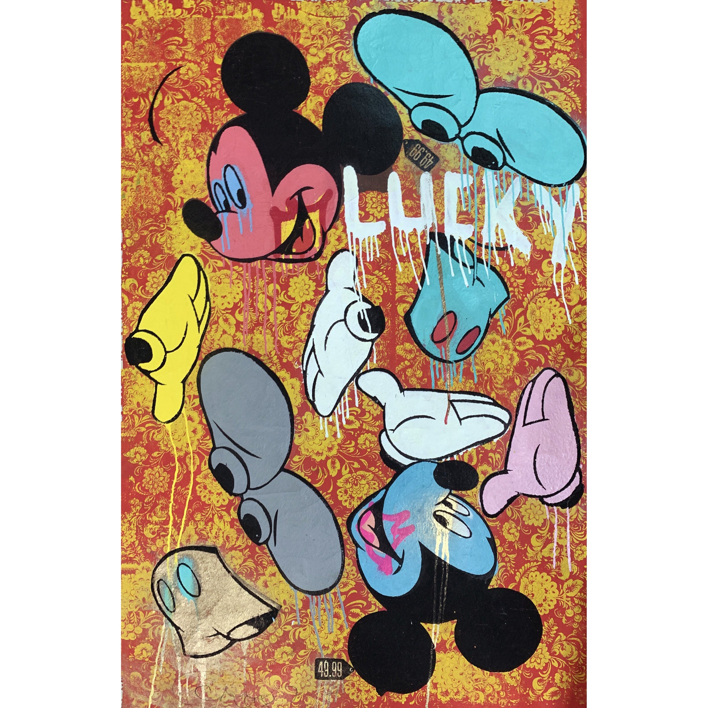 Denis Ouch -  Mickey Exploited (Painting) - Ethos Arts Inc.