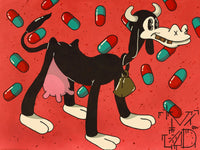 VLAD VANDAMME- GMO COW (Painting) - Ethos Arts Inc.