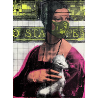 Russian Doll  -  Lady with Ermine in Quarantine (Painting) - Ethos Arts Inc.