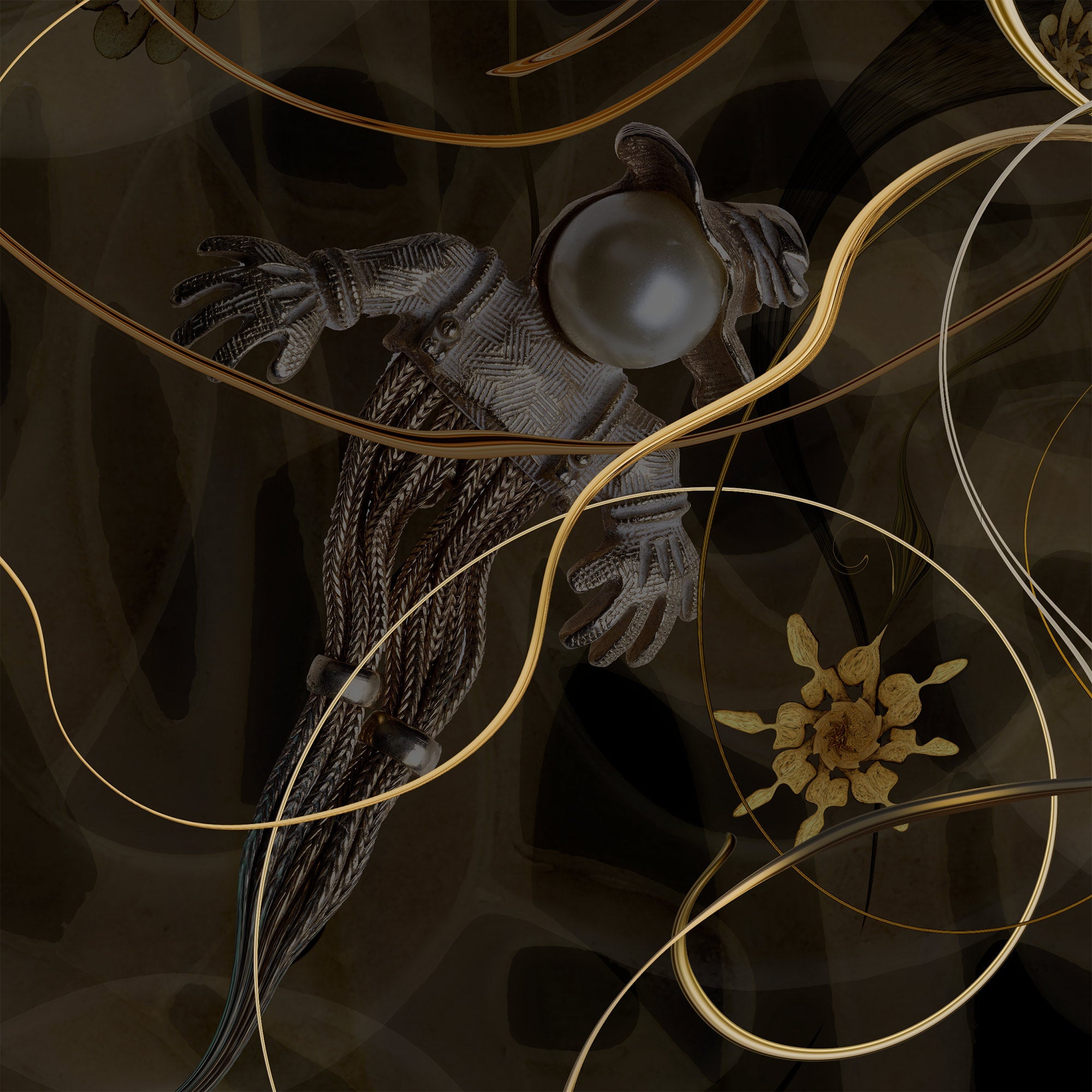 JT Burke - The Brass Cat and the Bright Shiny Duck (Digital Print) - Ethos Arts Inc.