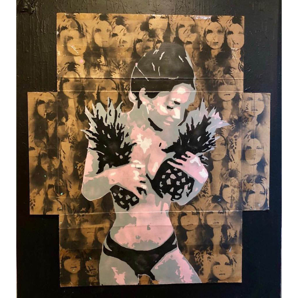 not.travis- boarded.moss (Painting) - Ethos Arts Inc.