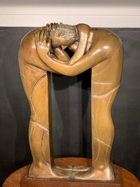 Orlando Agudelo-Botero- Abrazo (Fraternal Embrace) (Sculpture) - Ethos Arts Inc.