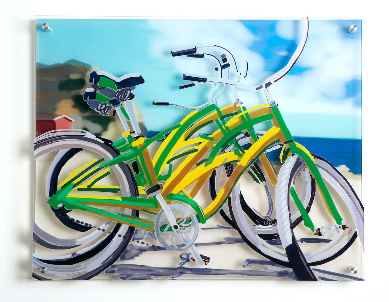 Sherry Pollack Walker - Beach Cruisers (Print) - Ethos Arts Inc.