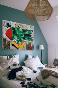 VLAD VANDAMME- BOMBO (Green Camo Edition) (Painting) - Ethos Arts Inc.