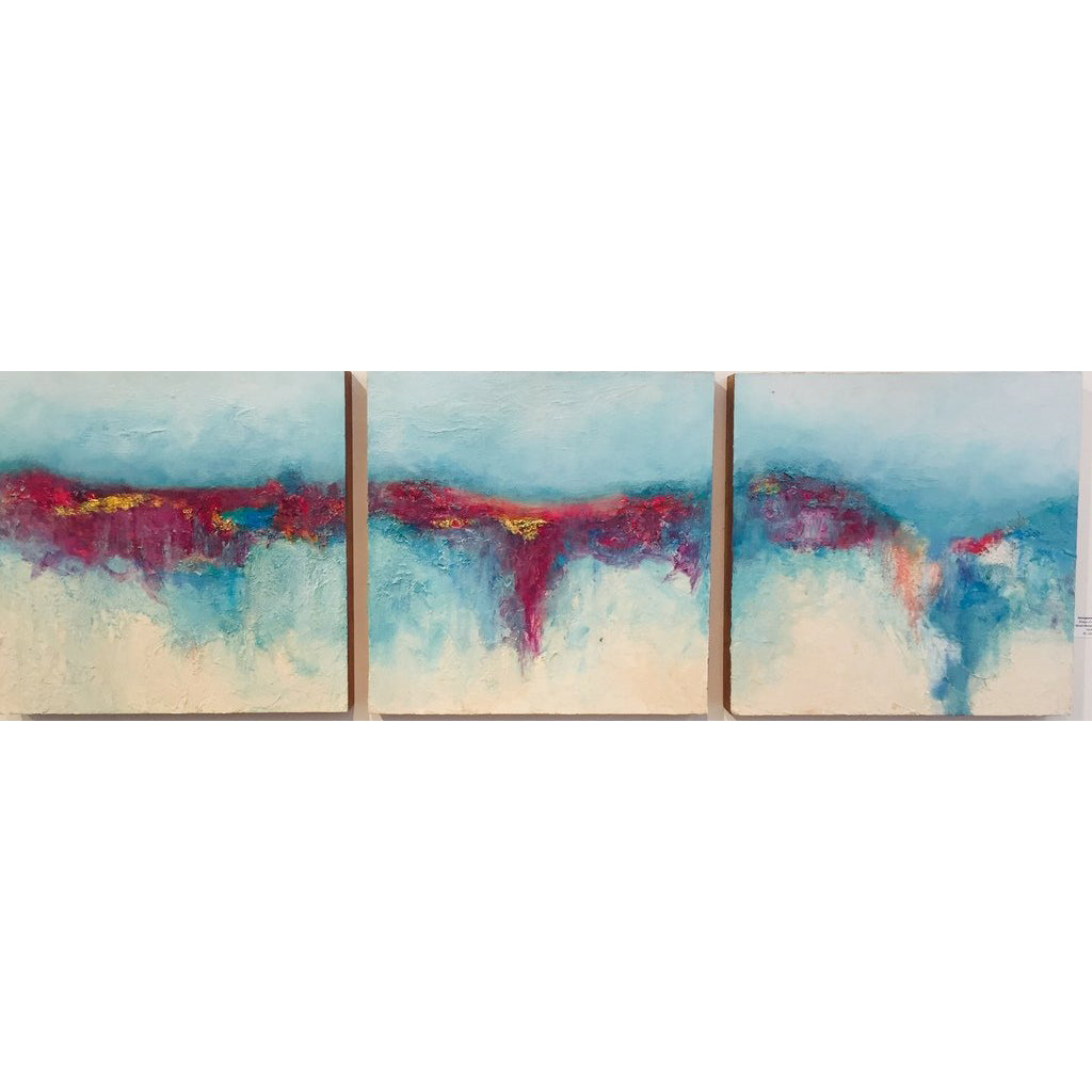 Georgeana Ireland- Bridge of the Sun (Triptych) (Painting) - Ethos Arts Inc.