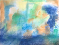 Peggy Hinaekian- Nude with Blue Hair (Work on paper) - Ethos Arts Inc.