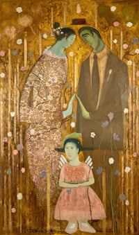 Orlando Agudelo-Botero- EL CASAMIENTO (Joy- The Wedding) (Painting) - Ethos Arts Inc.