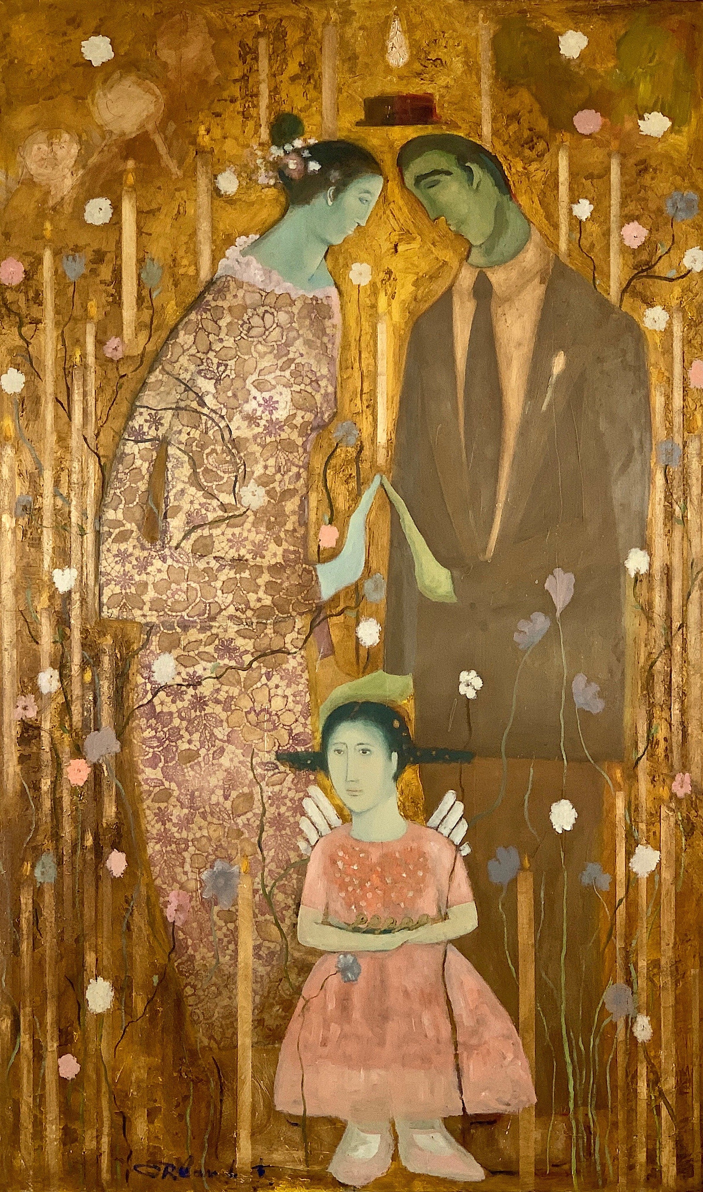 Orlando Agudelo-Botero- EL CASAMIENTO (Joy- The Wedding) (Painting) - Ethos Arts Inc.