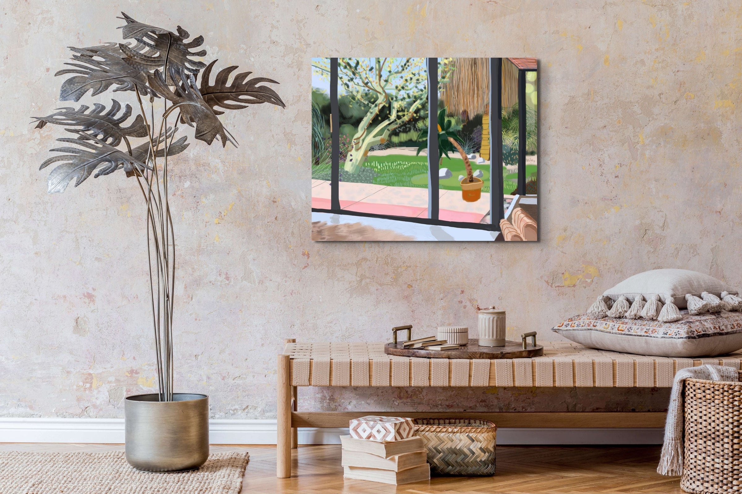 Sherry Pollack Walker- Desert Home (Painting) - Ethos Arts Inc.